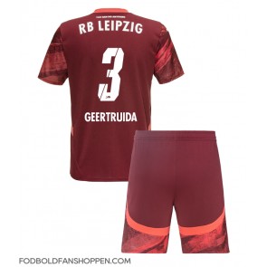 RB Leipzig Lutsharel Geertruida #3 Udebanetrøje Børn 2024-25 Kortærmet (+ Korte bukser)